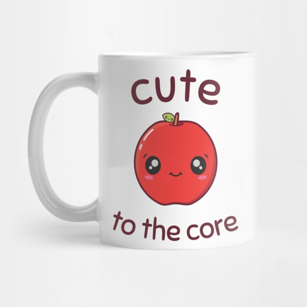 Cute To The Core Apple by StimpyStuff